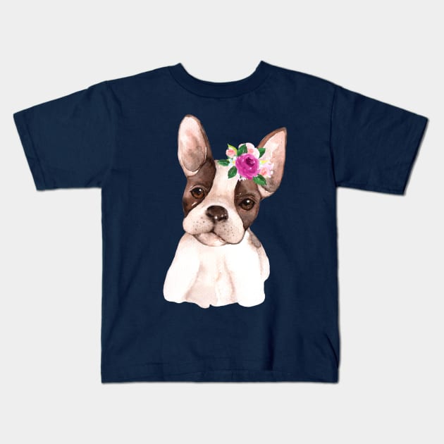 Cute French Puppy Dog Lover Bulldog Gift T-shirt Kids T-Shirt by MIRgallery